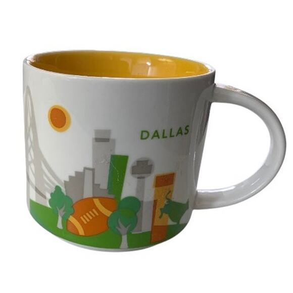 Starbucks DALLAS 2012 You Are Here Collection Series Ceramic Coffee Mug 14oz - Picture 7 of 7